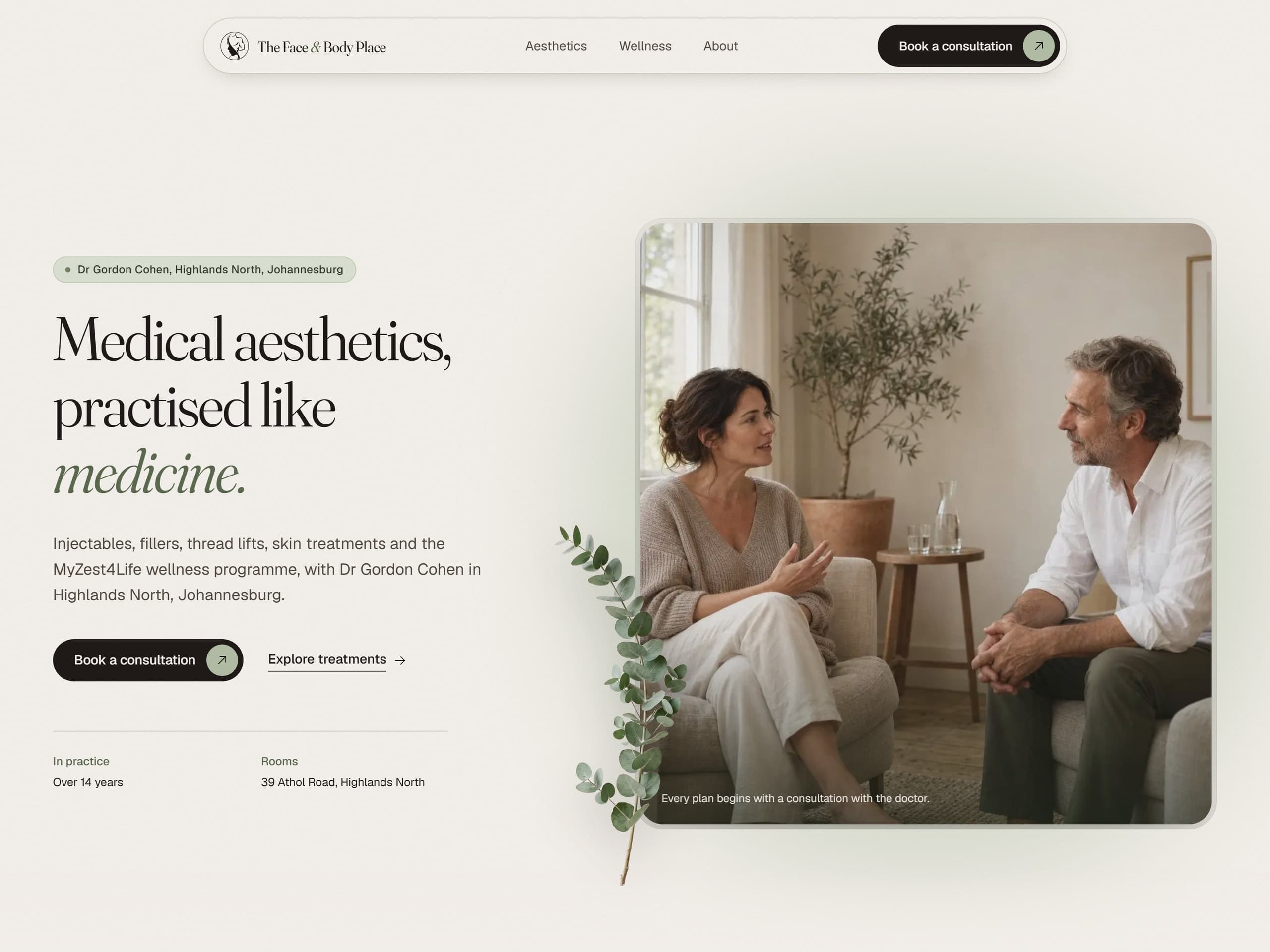 Medical aesthetics, practised like medicine