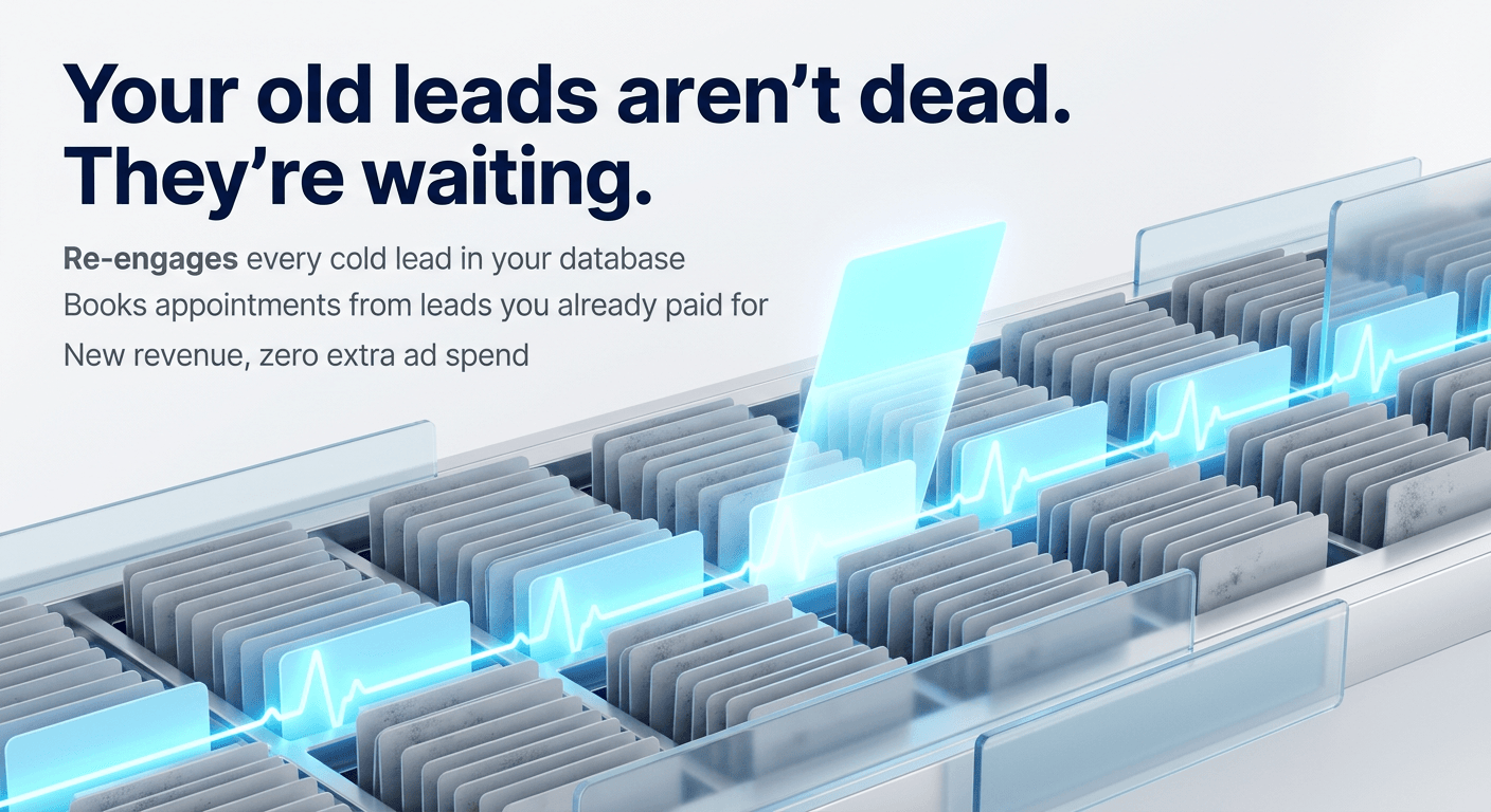 Old leads in your database re-engaged and turned into booked appointments