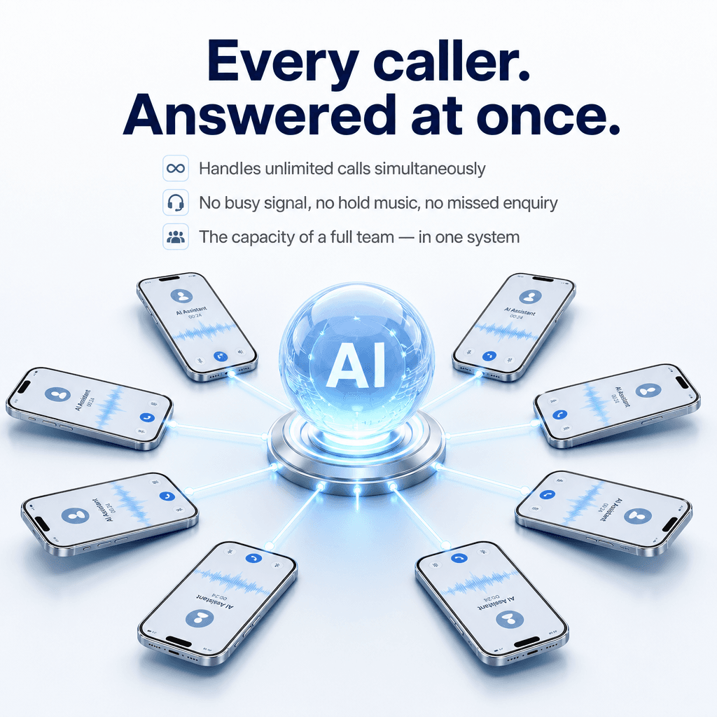 Every caller answered at once